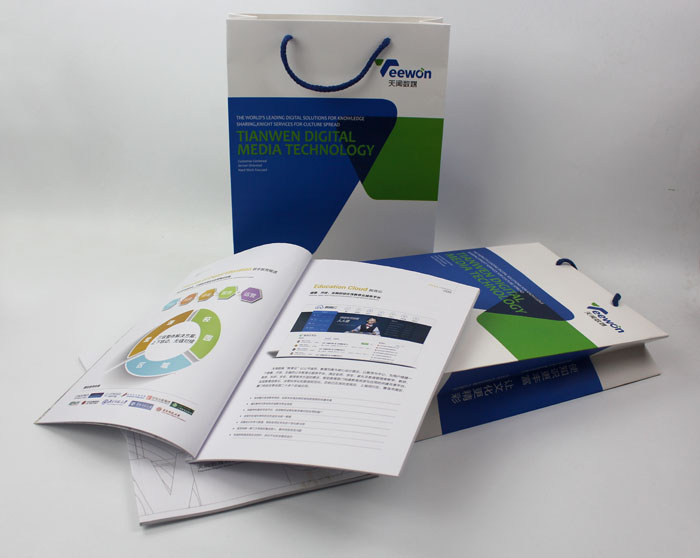 手提袋制作、企業(yè)畫冊印刷，天聞數(shù)媒科技也是選擇長沙印刷廠日大彩印